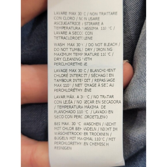 Imperial S Designer Denim Gusseted Off Shoulder Tunic Shirt Top Blouse EUC - Picture 15 of 15